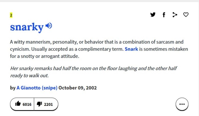 snarky-definition
