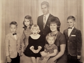 The famous family photo. Apparently, Trish found it to be quite dull.